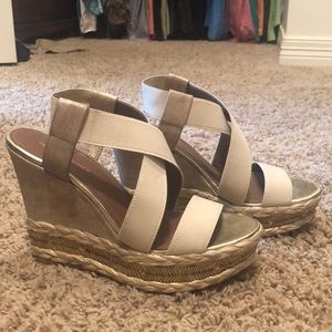 Donald J. Pliner Beaded Wedge